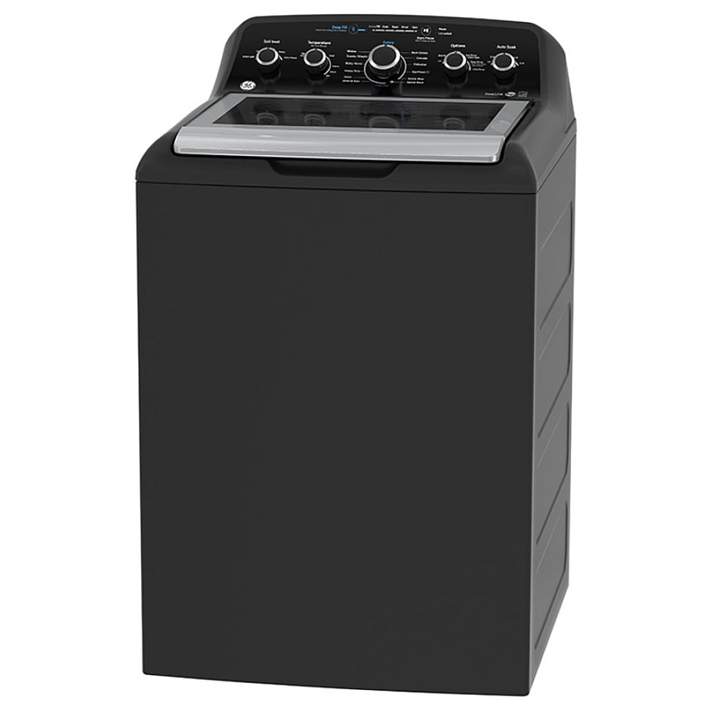 GE GTW491BMRDG Top Load Washer, 27 inch Width, 4.9 cu. ft. Washer Capacity, Agitator, 800 RPM Washer Spin Speed, 13 Wash Cycles, 6 Temperature Settings, Diamond Grey colour