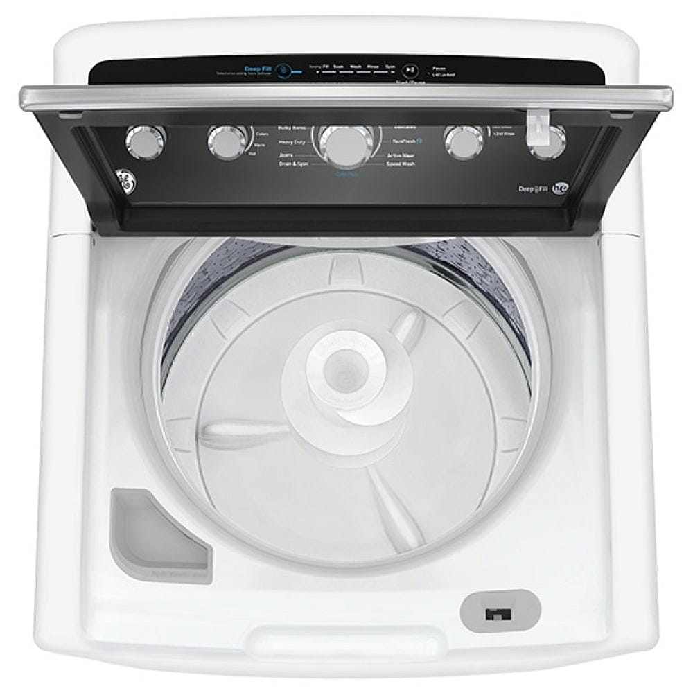 GE GTW491BMRWS Top Load Washer, 27 inch Width, 4.9 cu. ft. Washer Capacity, Agitator, 800 RPM Washer Spin Speed, 13 Wash Cycles, 6 Temperature Settings, White colour