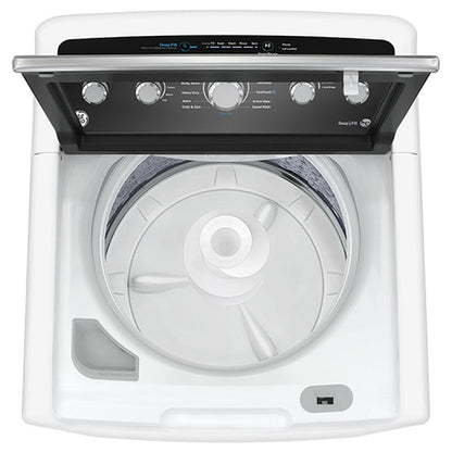 GE GTW491BMRWS Top Load Washer, 27 inch Width, 4.9 cu. ft. Washer Capacity, Agitator, 800 RPM Washer Spin Speed, 13 Wash Cycles, 6 Temperature Settings, White colour