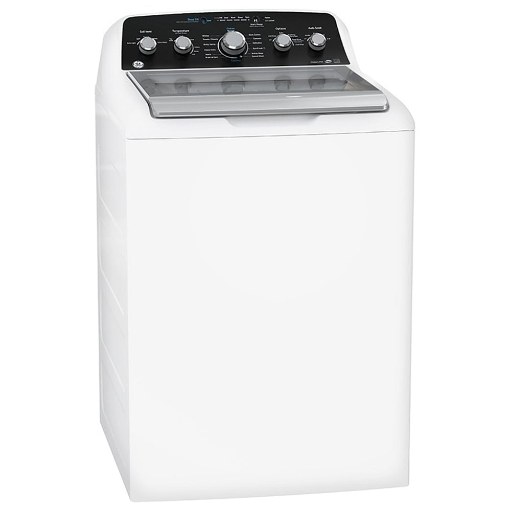 GE GTW491BMRWS Top Load Washer, 27 inch Width, 4.9 cu. ft. Washer Capacity, Agitator, 800 RPM Washer Spin Speed, 13 Wash Cycles, 6 Temperature Settings, White colour