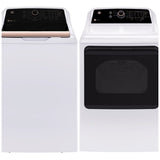 GE GTW690BMYWR Top Load Washer, 27 inch Width, 5.3 cu. ft. Washer Capacity, 14 Wash Cycles, 6 Temperature Settings, ENERGY STAR Certified, Wifi Enabled, White & Rose Gold colour