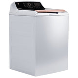 GE GTW690BMYWR Top Load Washer, 27 inch Width, 5.3 cu. ft. Washer Capacity, 14 Wash Cycles, 6 Temperature Settings, ENERGY STAR Certified, Wifi Enabled, White & Rose Gold colour