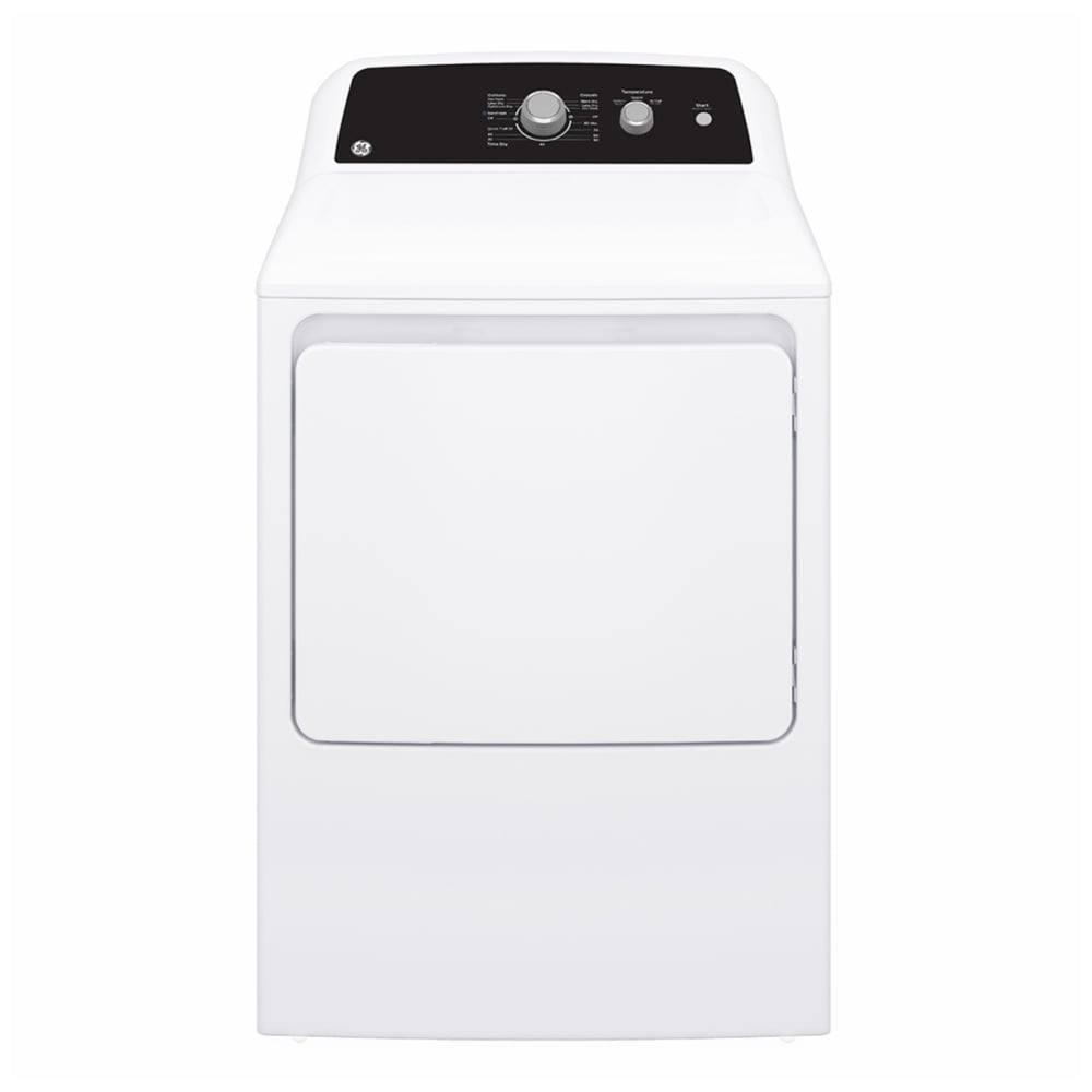 GE GTX34EBMRWS Electric Dryer, 6.2 cu. ft. Dryer Capacity, 13 Dry Cycles, Vented, White colour