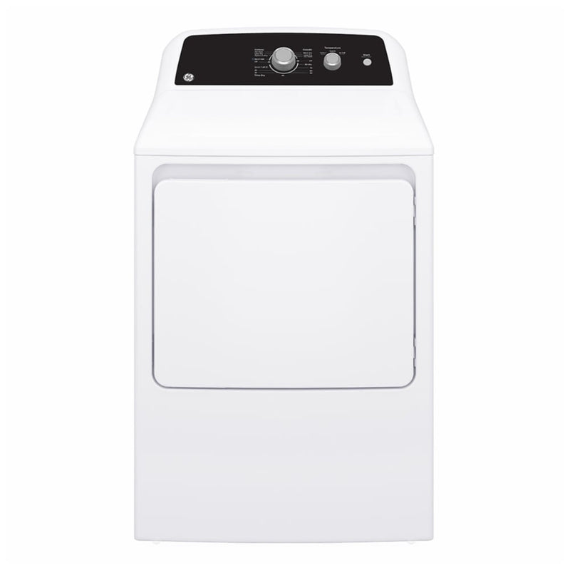 GE GTX34EBMRWS Electric Dryer, 6.2 cu. ft. Dryer Capacity, 13 Dry Cycles, Vented, White colour