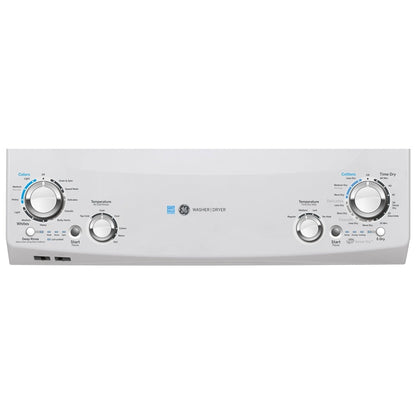 GE GUD27EEMNWW 27 inch Width Washer & Dryer Set