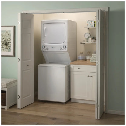GE GUD27EEMNWW 27 inch Width Washer & Dryer Set