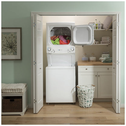 GE GUD27EEMNWW 27 inch Width Washer & Dryer Set