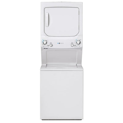 GE GUD27EEMNWW 27 inch Width Washer & Dryer Set