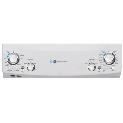GE GUD27EEMNWW 27 inch Width Washer & Dryer Set