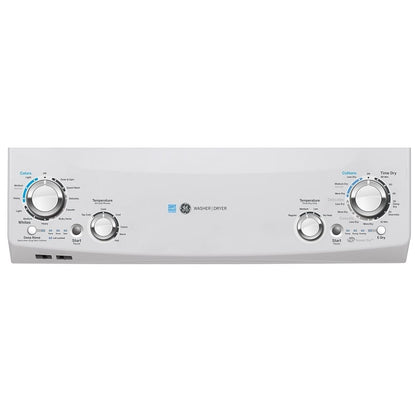 GE GUD27EEMNWW 27 inch Width Washer & Dryer Set