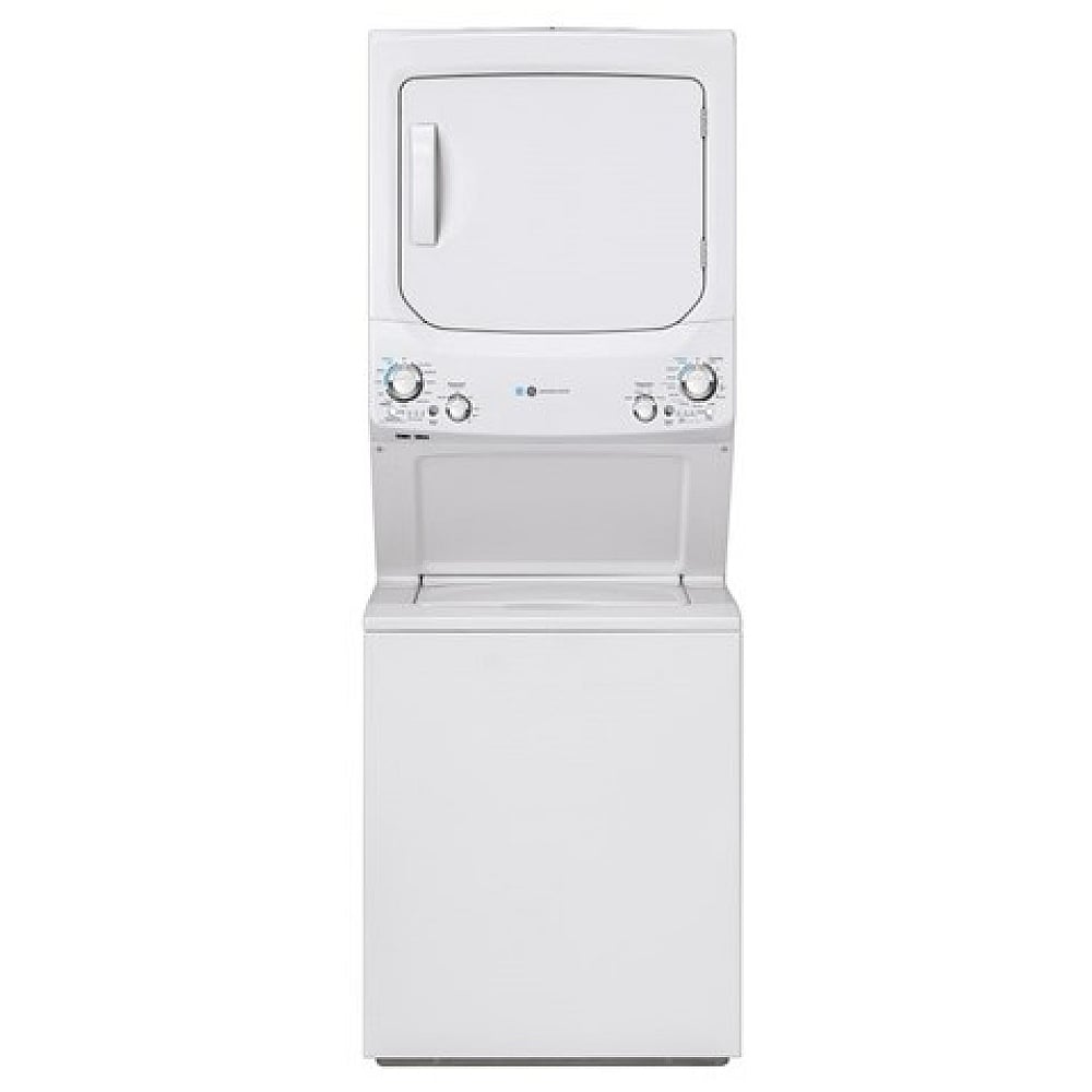 GE GUD27EEMNWW 27 inch Width Washer & Dryer Set