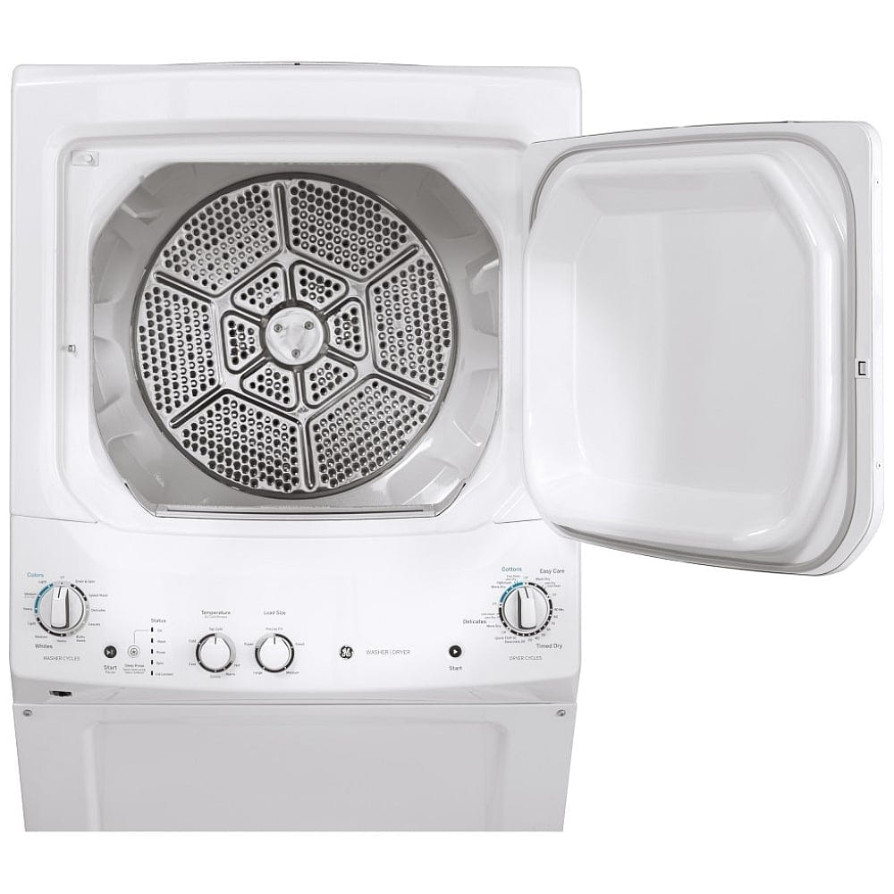 GE GUD27ESMMWW 27 inch Width Washer & Dryer Set