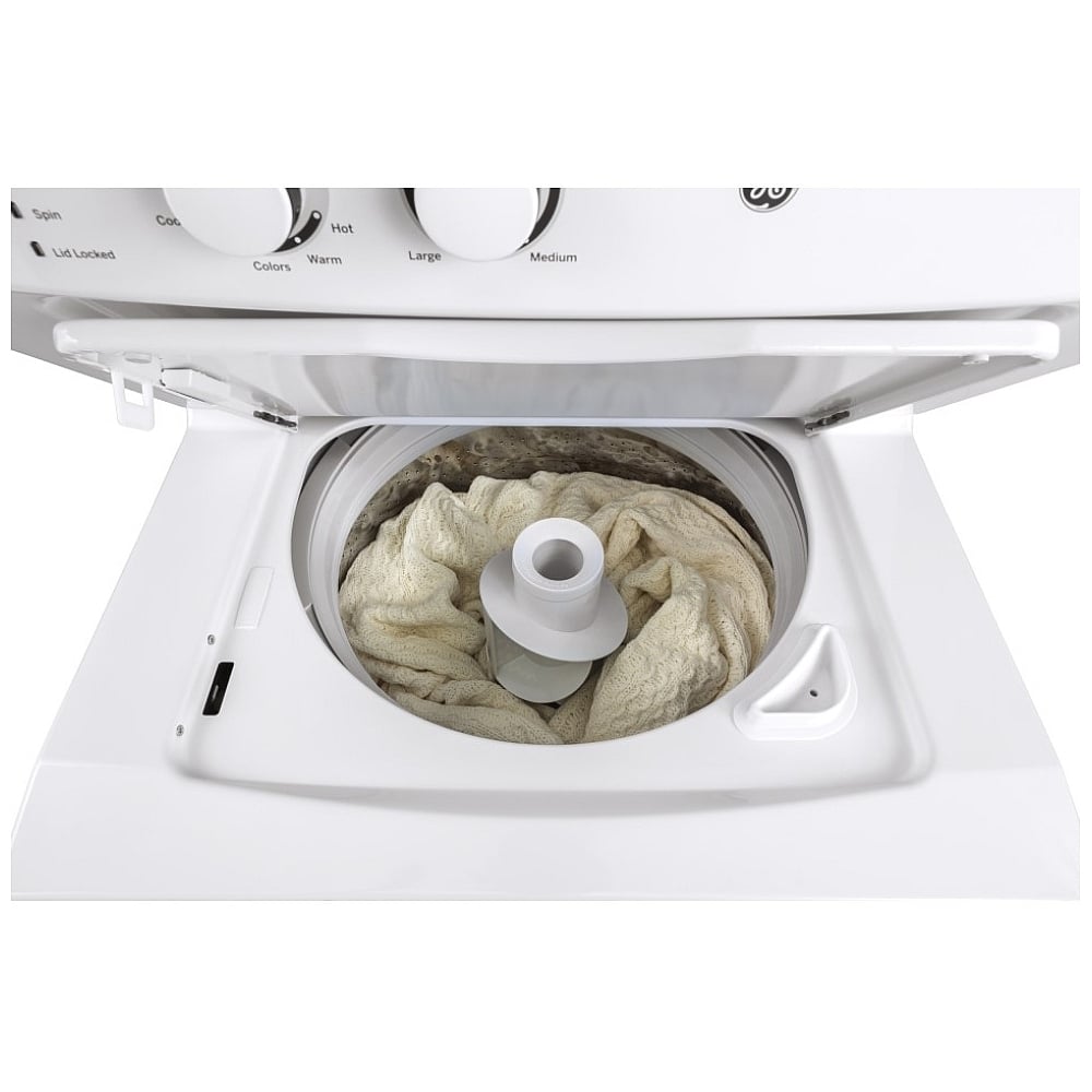GE GUD27ESMMWW 27 inch Width Washer & Dryer Set