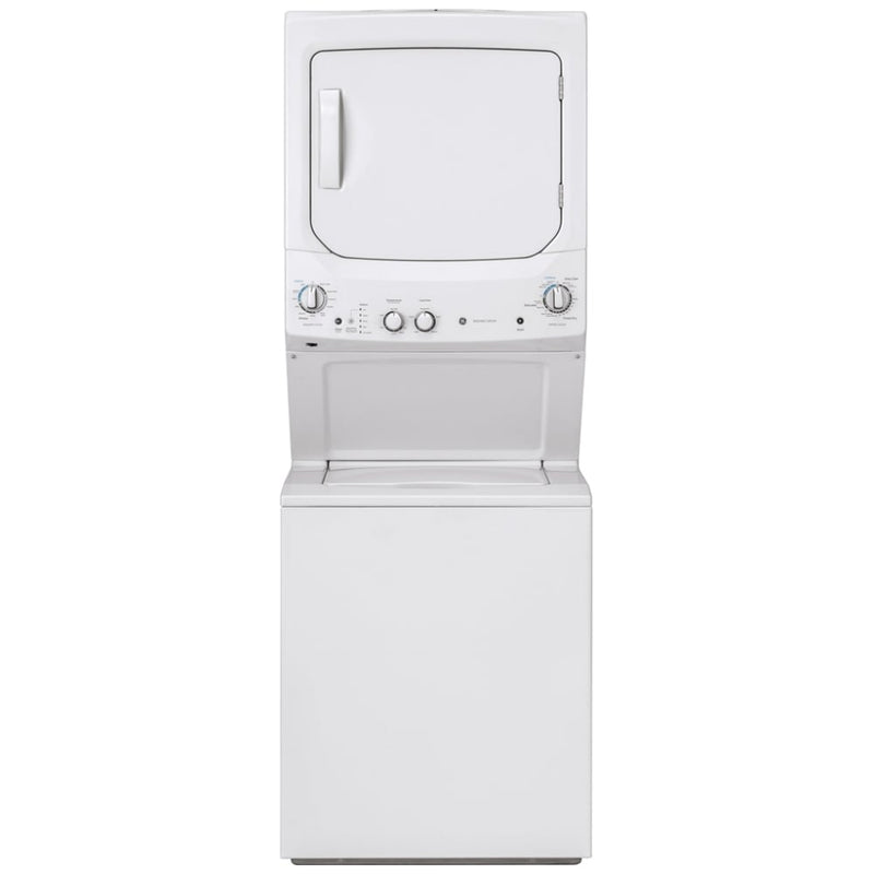 GE GUD27ESMMWW Laundry Center, Contains Agitator, White colour
Washer: 4.4 cu. ft. Capacity, 27 inch Width, 9 Wash Cycles, 670 RPM Spin Speed
Dryer: 5.9 cu. ft. Capacity, Electric