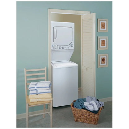 GE GUD27ESMMWW 27 inch Width Washer & Dryer Set