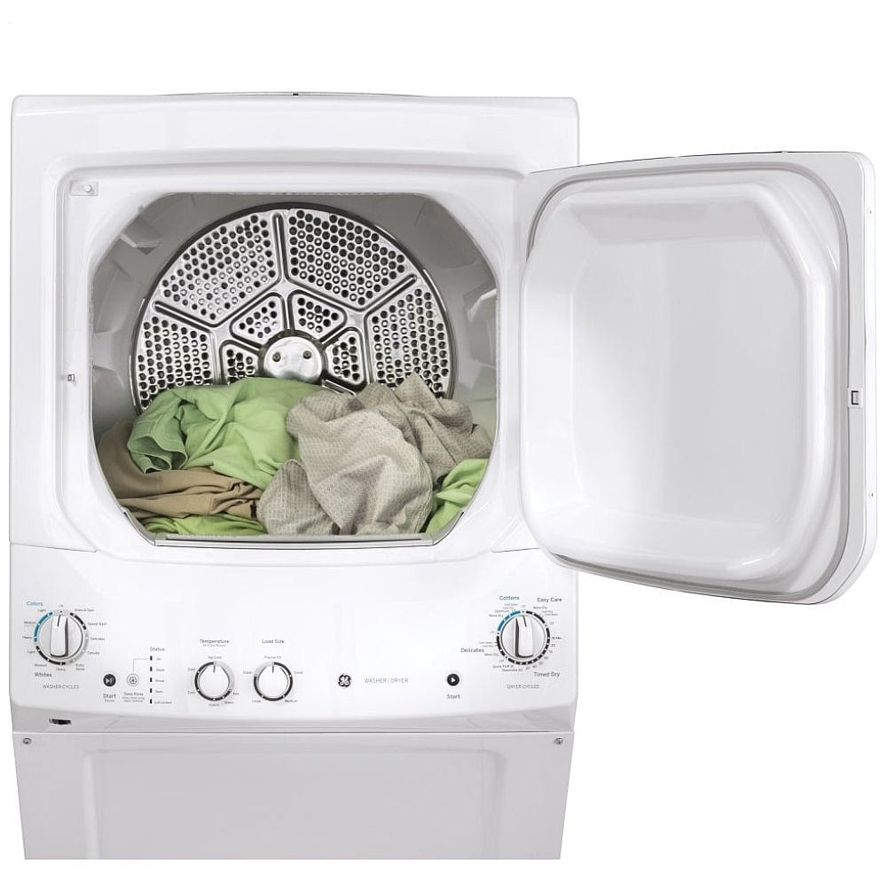 GE GUD27GSSMWW 27 inch Width Washer & Dryer Set