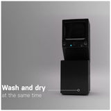 GE GUD57EEMTDG Laundry Center, Black colour
Washer: 4.5 cu. ft. Capacity, 27 inch Width, 11 Wash Cycles, 1,200 RPM Spin Speed
Dryer: 5.9 cu. ft. Capacity, Electric