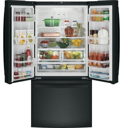 GE GWE19JGLBB French Door Refrigerator