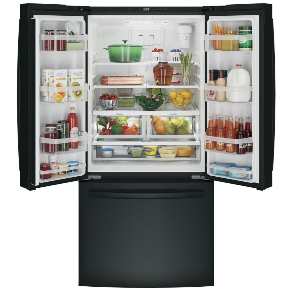 GE GWE19JGLBB French Door Refrigerator