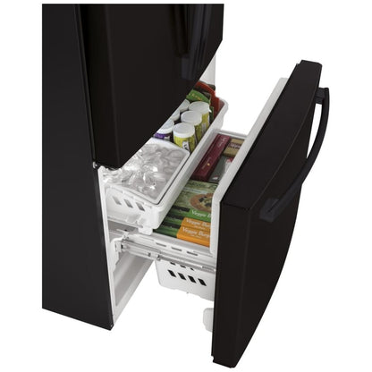 GE GWE19JGLBB French Door Refrigerator