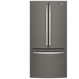 GE GWE19JMLES French Door Refrigerator, 33 inch Width, 18.6 cu. ft. Capacity, Counter Depth, Water Dispenser (Interior), Ice Dispenser (Freezer Located), ENERGY STAR Certified, Slate colour