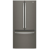 GE GWE19JMLES French Door Refrigerator, 33 inch Width, 18.6 cu. ft. Capacity, Counter Depth, Water Dispenser (Interior), Ice Dispenser (Freezer Located), ENERGY STAR Certified, Slate colour