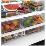 GE GWE22JYMFS French Door Refrigerator, 36 inch Width, 21.9 cu. ft. Capacity, Counter Depth, Water Dispenser (Interior), Ice Dispenser (Freezer Located), ENERGY STAR Certified, S colour