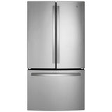 GE GWE22JYMFS French Door Refrigerator, 36 inch Width, 21.9 cu. ft. Capacity, Counter Depth, Water Dispenser (Interior), Ice Dispenser (Freezer Located), ENERGY STAR Certified, S colour