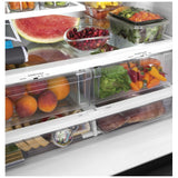 GE GWE22JYMFS French Door Refrigerator, 36 inch Width, 21.9 cu. ft. Capacity, Counter Depth, Water Dispenser (Interior), Ice Dispenser (Freezer Located), ENERGY STAR Certified, S colour
