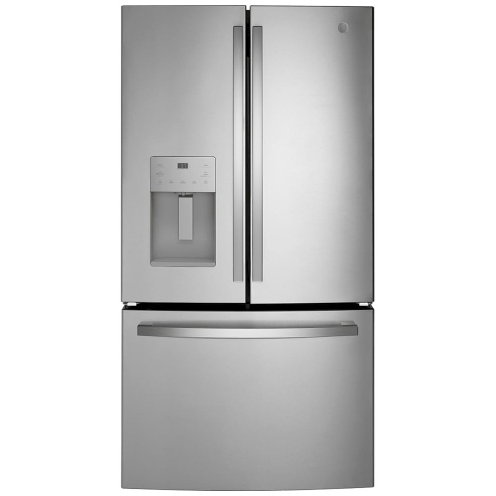 GE GYE21JYMFS Counter Depth French Door Refrigerator, 36 inch Width, 20.6 cu. ft. Capacity, Counter Depth, Water Dispenser (Exterior), Ice Dispenser (Thru Door), ENERGY STAR Certified, Stainless Steel colour