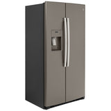 GE GZS22IMNES Side by Side Counter Depth Refrigerator, 36 inch Width, Counter Depth, Ice Dispenser (Thru Door), Water Dispenser (Exterior), 21.8 cu. ft. Capacity, Slate colour