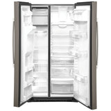 GE GZS22IMNES Side by Side Counter Depth Refrigerator, 36 inch Width, Counter Depth, Ice Dispenser (Thru Door), Water Dispenser (Exterior), 21.8 cu. ft. Capacity, Slate colour