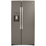GE GZS22IMNES Side by Side Counter Depth Refrigerator, 36 inch Width, Counter Depth, Ice Dispenser (Thru Door), Water Dispenser (Exterior), 21.8 cu. ft. Capacity, Slate colour