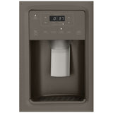 GE GZS22IMNES Side by Side Counter Depth Refrigerator, 36 inch Width, Counter Depth, Ice Dispenser (Thru Door), Water Dispenser (Exterior), 21.8 cu. ft. Capacity, Slate colour
