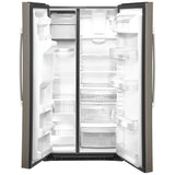 GE GZS22IMNES Side by Side Counter Depth Refrigerator, 36 inch Width, Counter Depth, Ice Dispenser (Thru Door), Water Dispenser (Exterior), 21.8 cu. ft. Capacity, Slate colour