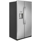 GE GZS22IYNFS Side by Side Counter Depth Refrigerator, 36 inch Width, Counter Depth, Ice Dispenser (Thru Door), Water Dispenser (Exterior), 21.8 cu. ft. Capacity, Stainless Steel colour