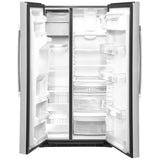 GE GZS22IYNFS Side by Side Counter Depth Refrigerator, 36 inch Width, Counter Depth, Ice Dispenser (Thru Door), Water Dispenser (Exterior), 21.8 cu. ft. Capacity, Stainless Steel colour