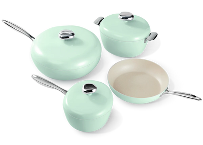 Velosan Pebble Series 8Pcs Nonstick Cookware Set