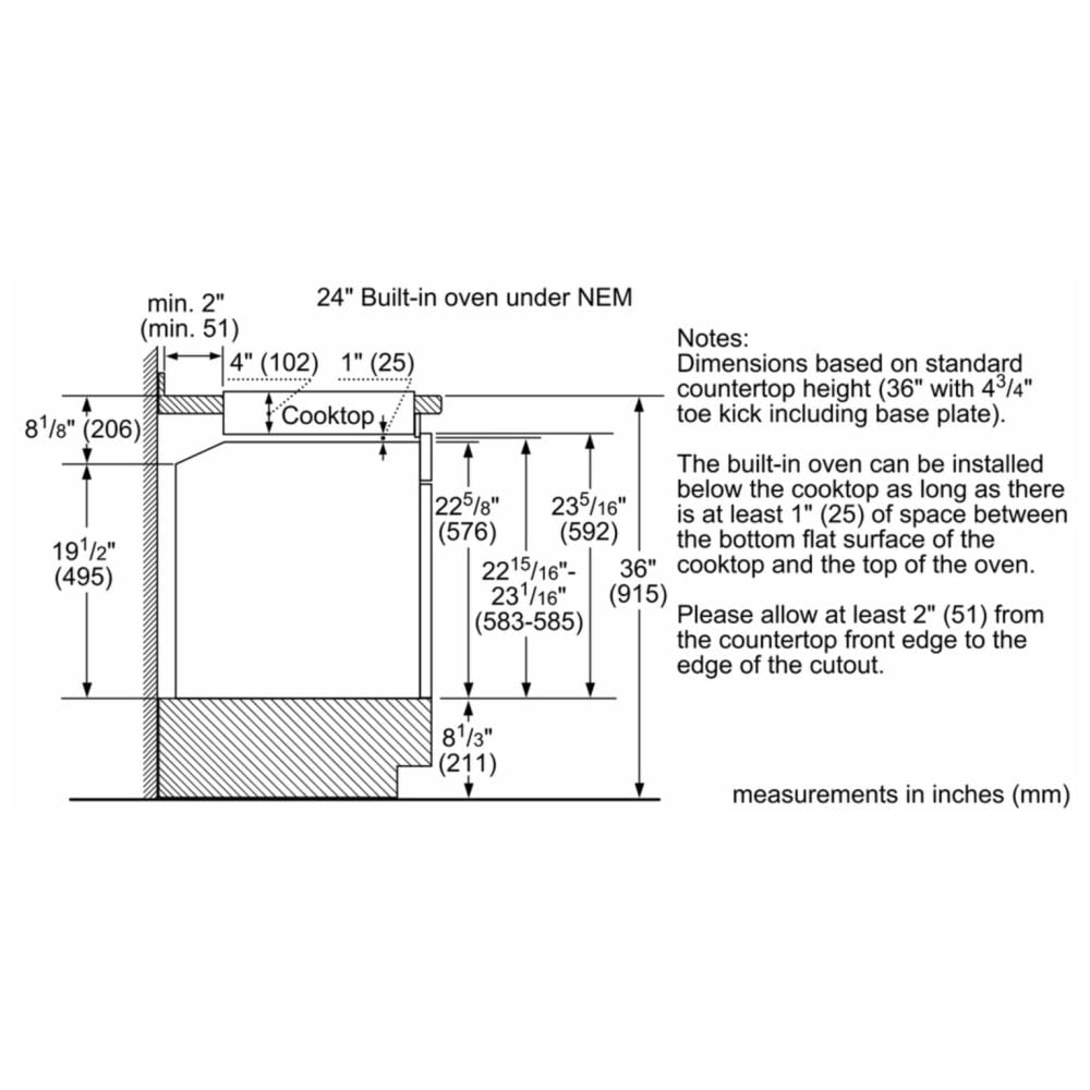 Bosch 500 Series Single Wall Oven 24'' Stainless Steel HBE5453UC