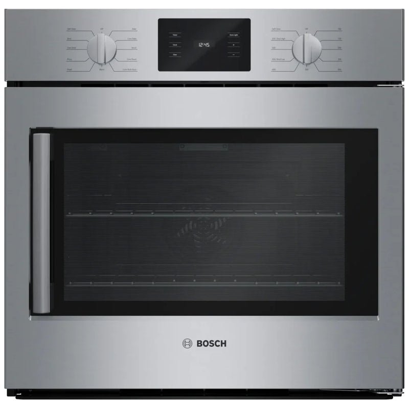 Bosch 500 Series HBL5455RUC Single Wall Oven, 30 inch Exterior Width, Convection, Self Clean, 4.6 cu. ft. Capacity, Stainless Steel colour