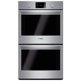 Bosch 500 Series HBL5651UC Double Wall Oven, 30 inch Exterior Width, One Oven Convection, Both Ovens Self Clean, 9.2 cu. ft. Capacity, Stainless Steel colour
