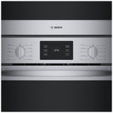 Bosch 500 Series HBL5754UC Microwave Wall Oven Combo, 30 inch Exterior Width, Convection, Self Clean, 6.2 cu. ft. Capacity, Temperature Probe, Stainless Steel colour