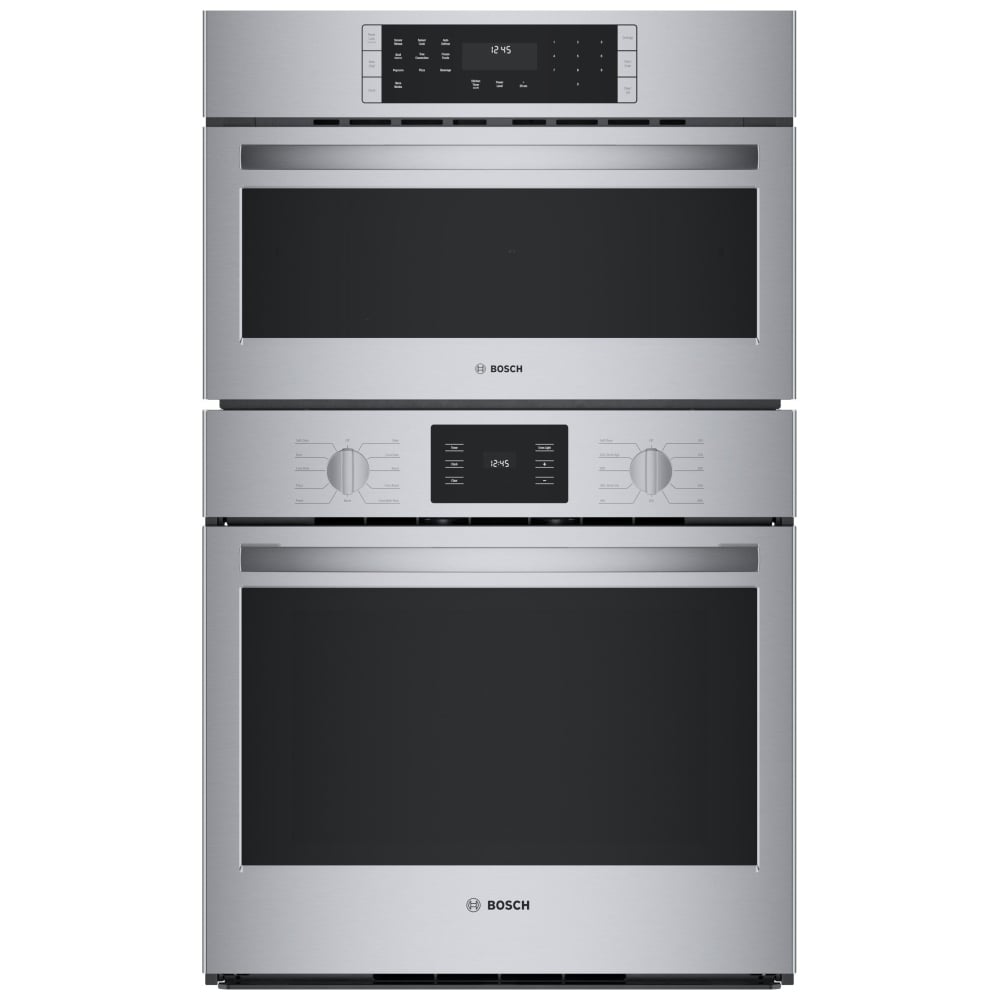 Bosch 500 Series HBL5754UC Microwave Wall Oven Combo, 30 inch Exterior Width, Convection, Self Clean, 6.2 cu. ft. Capacity, Temperature Probe, Stainless Steel colour