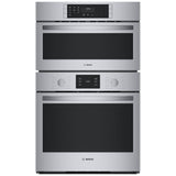 Bosch 500 Series HBL5754UC Microwave Wall Oven Combo, 30 inch Exterior Width, Convection, Self Clean, 6.2 cu. ft. Capacity, Temperature Probe, Stainless Steel colour