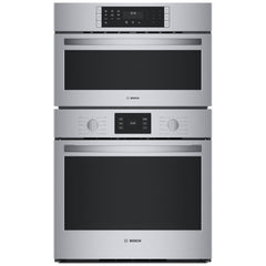 Bosch 500 Series HBL5754UC Microwave Wall Oven Combo, 30 inch Exterior Width, Convection, Self Clean, 6.2 cu. ft. Capacity, Temperature Probe, Stainless Steel colour