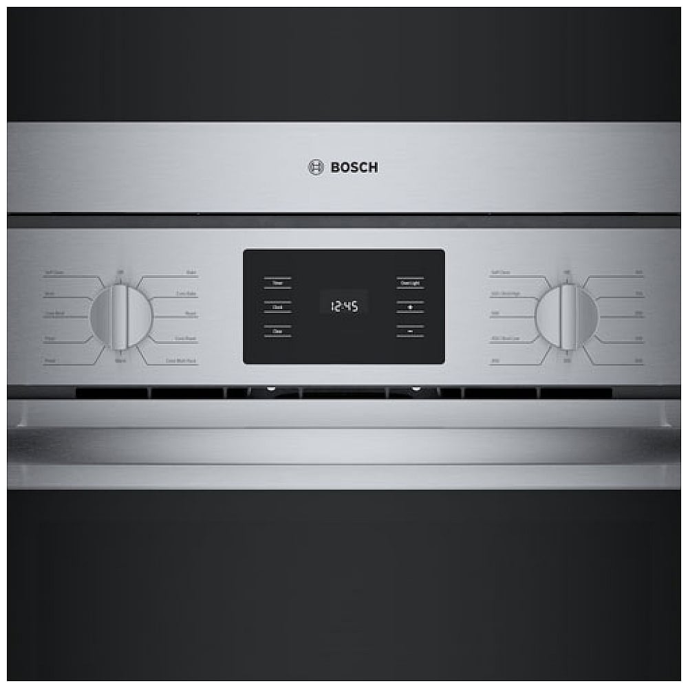 Bosch 500 Series HBL5754UC Microwave Wall Oven Combo, 30 inch Exterior Width, Convection, Self Clean, 6.2 cu. ft. Capacity, Temperature Probe, Stainless Steel colour