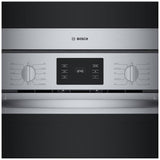 Bosch 500 Series HBL5754UC Microwave Wall Oven Combo, 30 inch Exterior Width, Convection, Self Clean, 6.2 cu. ft. Capacity, Temperature Probe, Stainless Steel colour