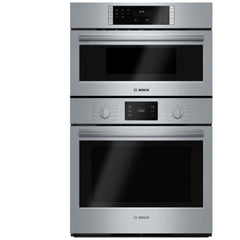 Bosch 500 Series HBL57M52UC Microwave Wall Oven Combo, 30 inch Exterior Width, One Oven Convection, One Oven Self Clean, 6.2 cu. ft. Capacity, Stainless Steel colour