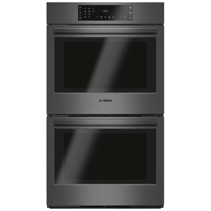 Bosch 800 Series HBL8642UC Double Wall Oven, 30 inch Exterior Width, True Convection, Both Ovens Self Clean, 9.2 cu. ft. Capacity, Temperature Probe, Black Stainless Steel colour