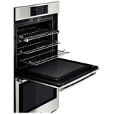 Bosch 800 Series HBL8651UC Double Wall Oven, 30 inch Exterior Width, One Oven Convection, Both Ovens Self Clean, 9.2 cu. ft. Capacity, Temperature Probe, Stainless Steel colour